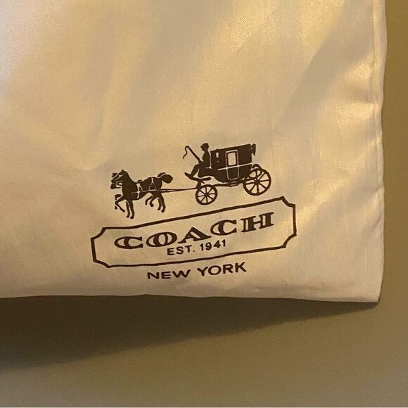 Coach Large Cream Drawstring Dust Bag - Picture 2 of 5